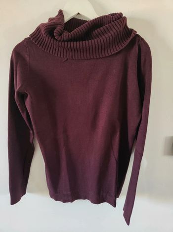 Pull col roulé
