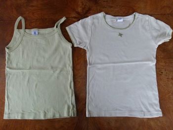 lot 2 hauts 8 ans fille