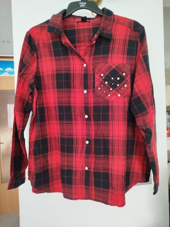 Chemisier avec décors de perles, neuf ! Taille 44