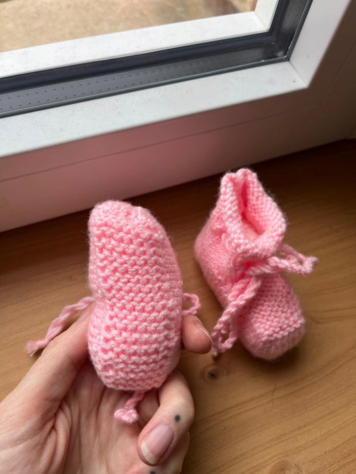 Chaussons tricotés - photo numéro 3