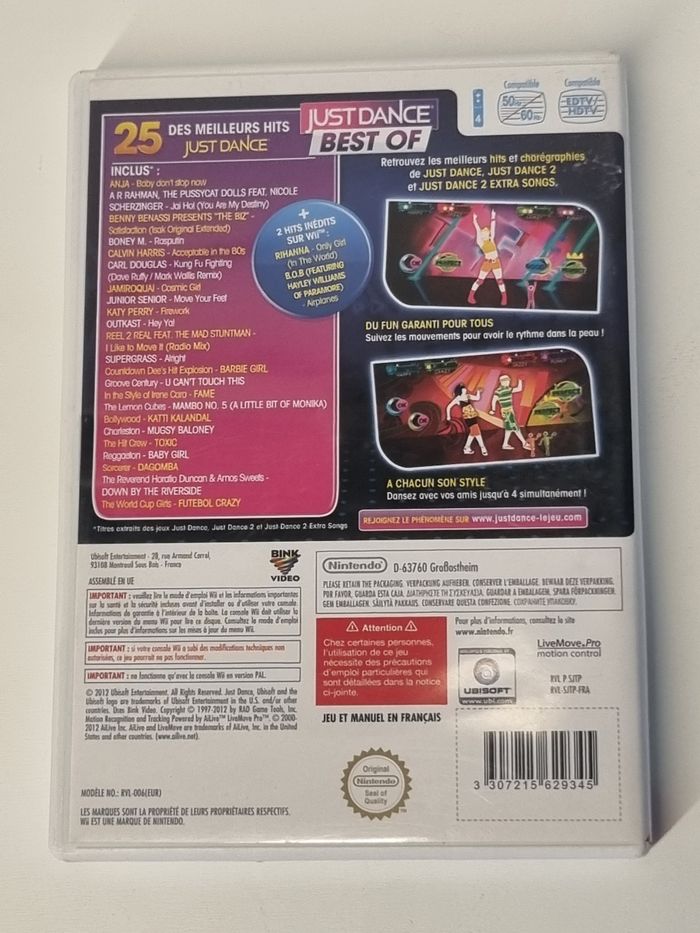 Jeu Just Dance Best Of Wii complet PAL FR - photo numéro 2