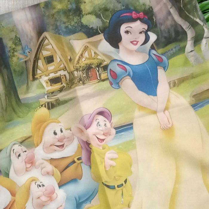 Housse de coussin Blanche-Neige et les sept nains disney - photo numéro 2