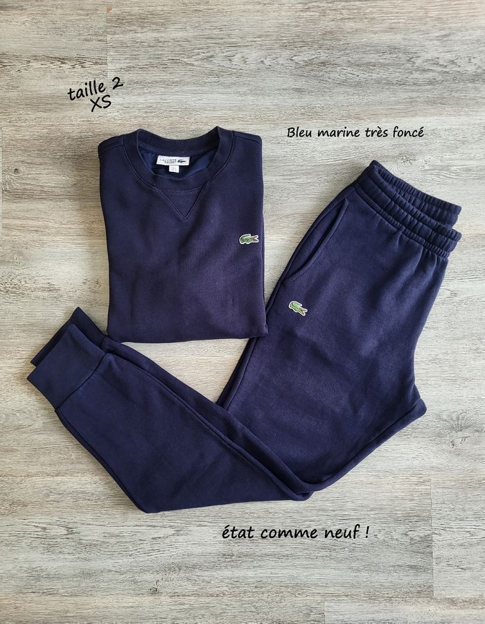 Ensemble survêtement Lacoste taille 2 XS comme neuf acheté plus de 200€ - photo numéro 1