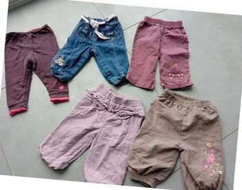 Lot 5 pantalons 6 mois