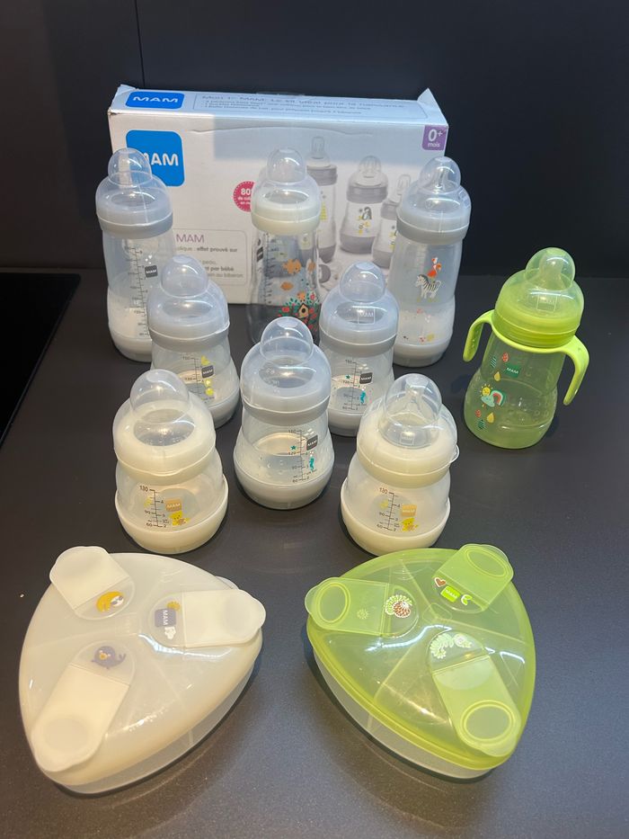 Biberons 🍼 Mam + 2 boites doseuses