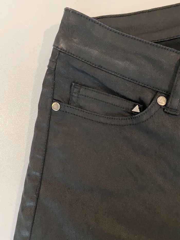 Jeans noir effet huile eleven Paris - photo numéro 5