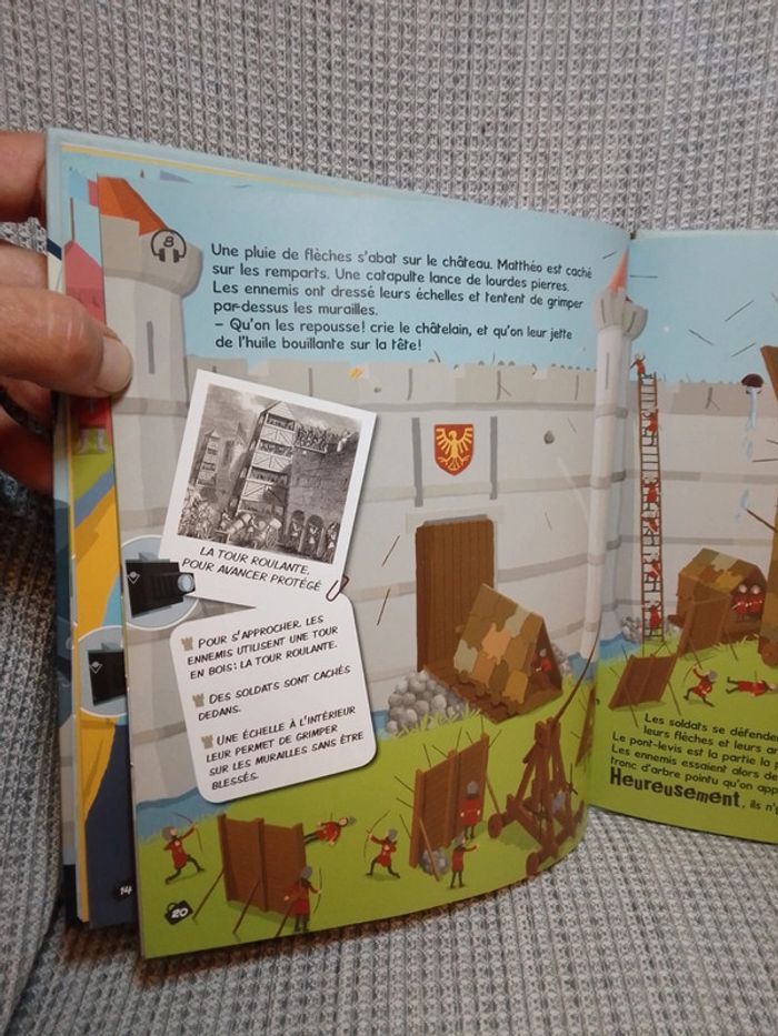 Livre + CD "En direct du Château Fort" - Les Petits reportages de Matthéo / Ed. Atlas - photo numéro 12
