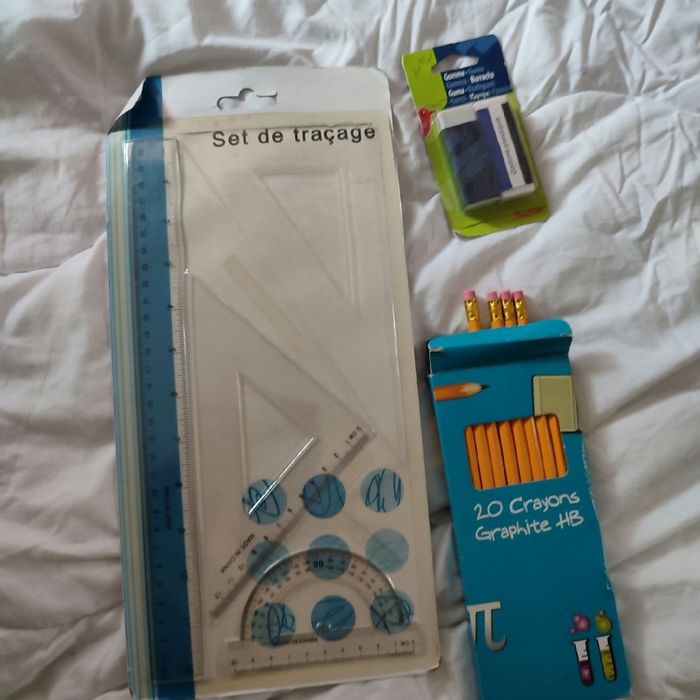 Lot papeterie scolaire