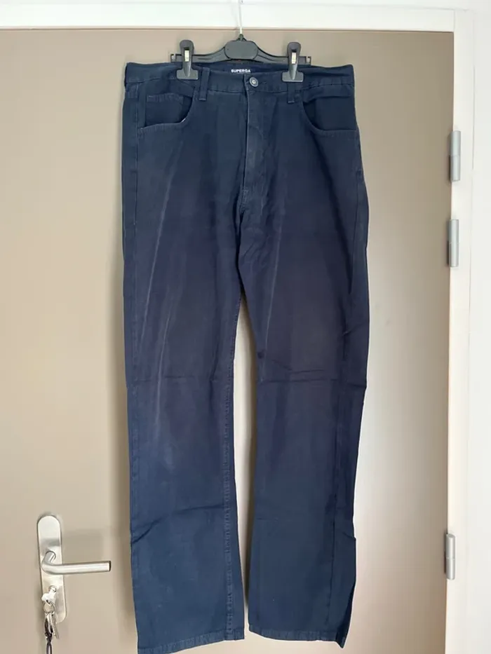 Pantalon homme Superga sportwear bleu marine taille 42