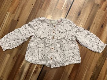 Tunique Blanche à Points Rouge Zara 24 Mois