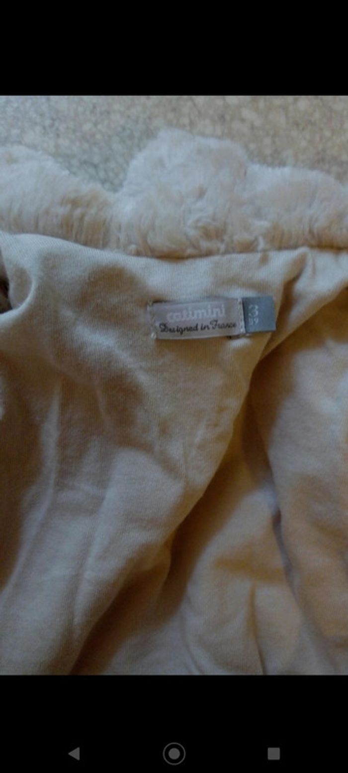 Gilet épais/ manteau beige neuf Catimini - photo numéro 2