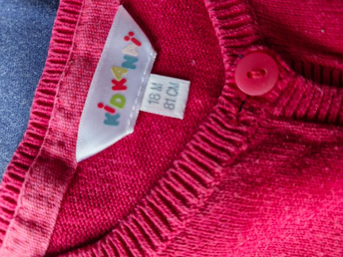 Superbe gilet jersey rose bonbon - photo numéro 2