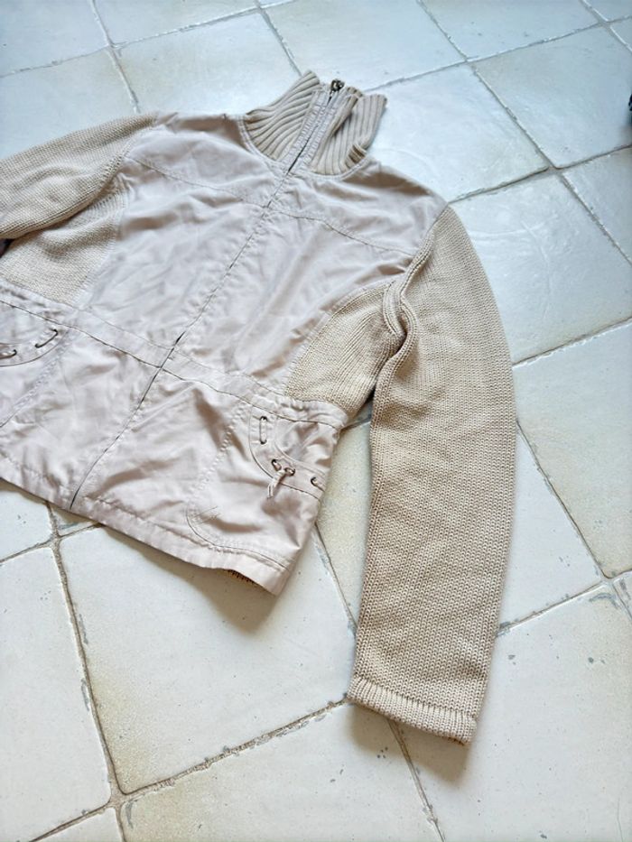 Veste beige marque Affinités by Armand Thierry - photo numéro 5