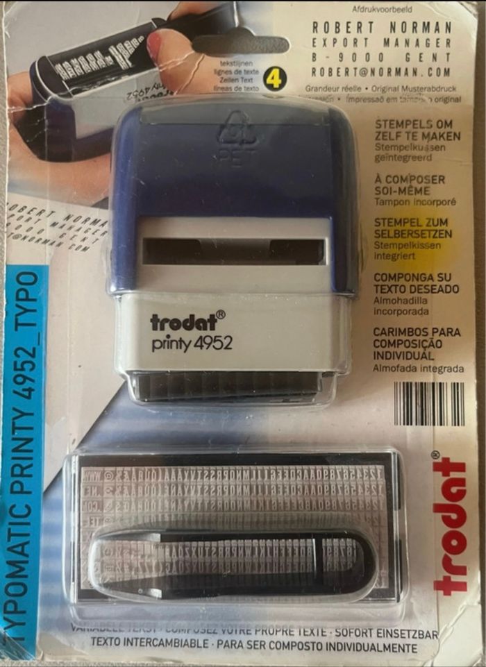 TAMPON ENCREUR Typomatic Printy 4952