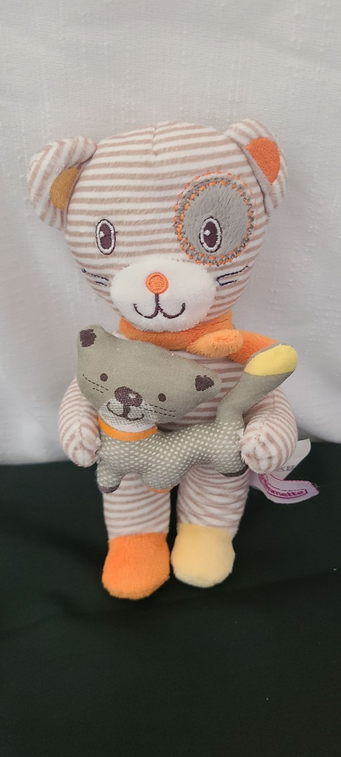 Ours Doudou Petit Chat Peluche Chat Au Dodo Très Douce 14 Dès La