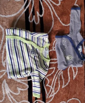 Lot 1 bodie manches longues et une grenouillère.