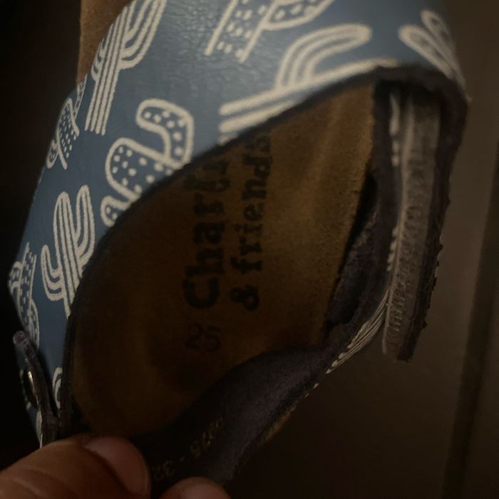 Sandales type birk bleu blanc T25 - photo numéro 4