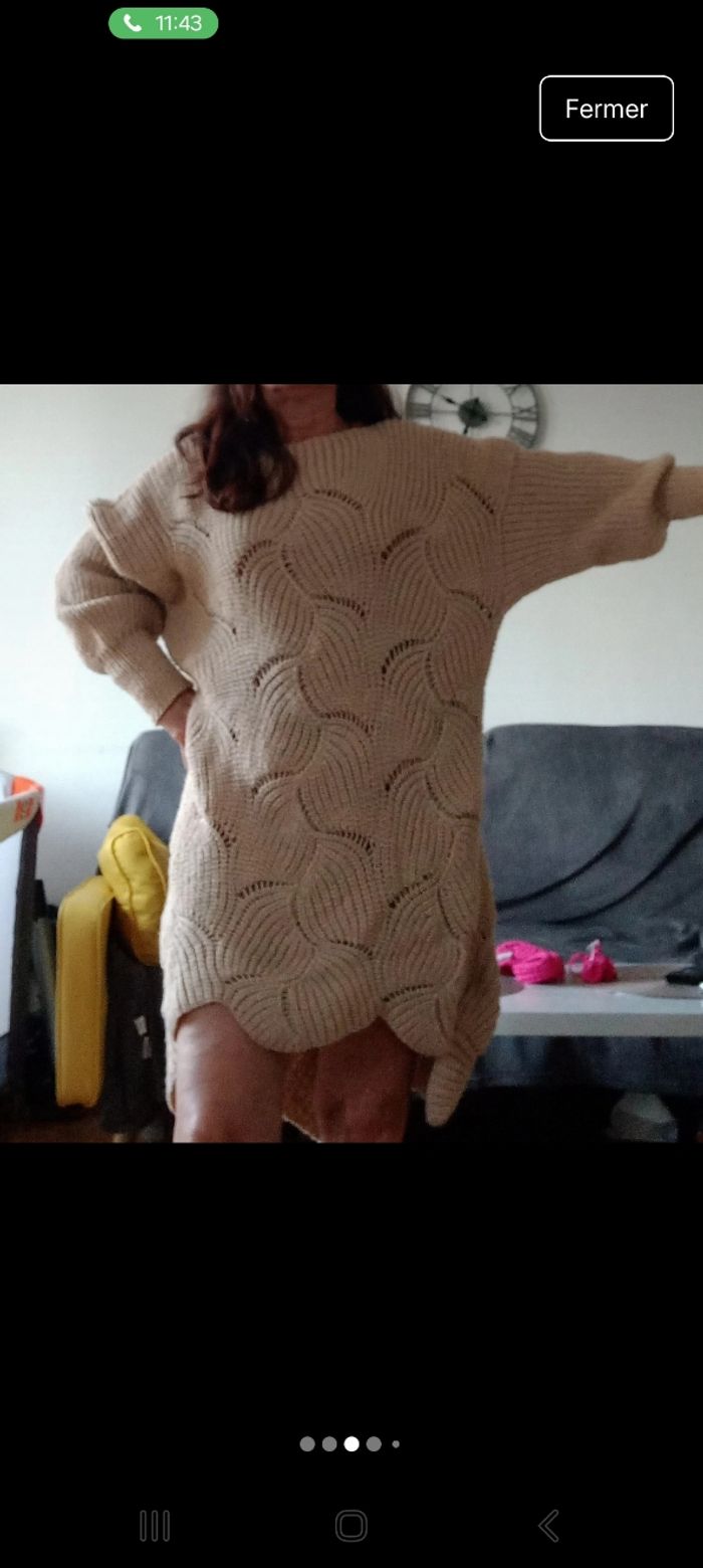 Robe pull fait main - photo numéro 3