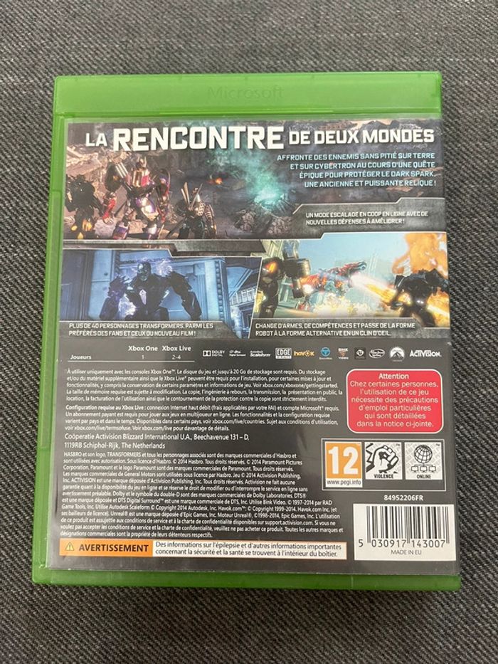 Jeu Transformers The Dark Spark - Xbox One - photo numéro 4