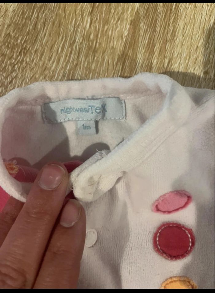 Lot de 2 pyjama tex bébé fille 1 mois - photo numéro 4