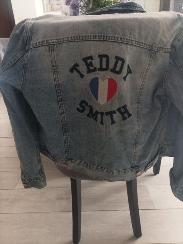 Veste en jean teddy  smith - photo numéro 2