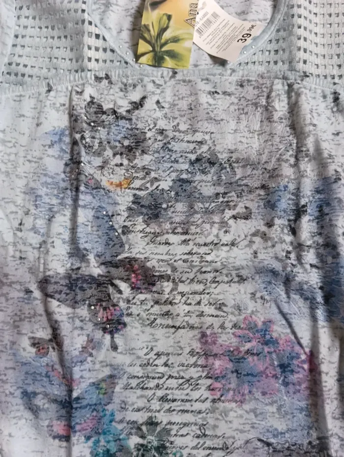 T-shirt Ana Isabel (neuf, bleu clair), XL / 42 / 14 - photo numéro 2