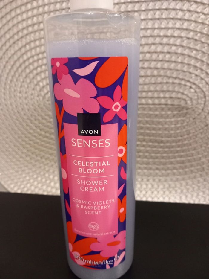 🥰 Crème de douche violette framboise 500ml Avon
