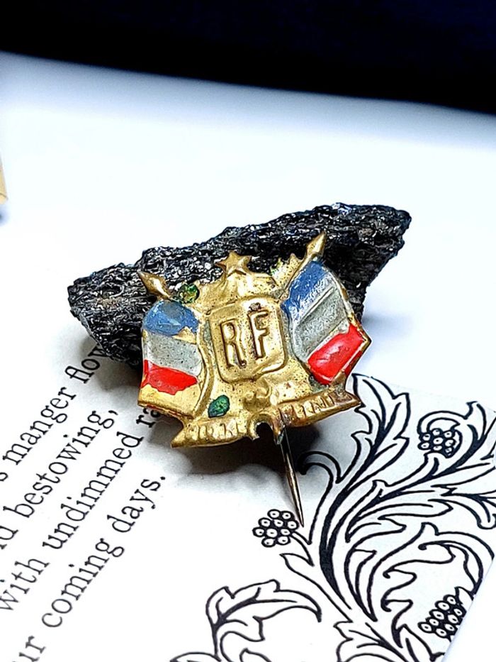 Broche République Française vintage