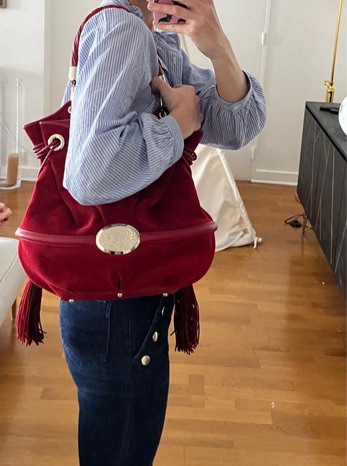 Sac Lancel rouge BB neuf - photo numéro 2