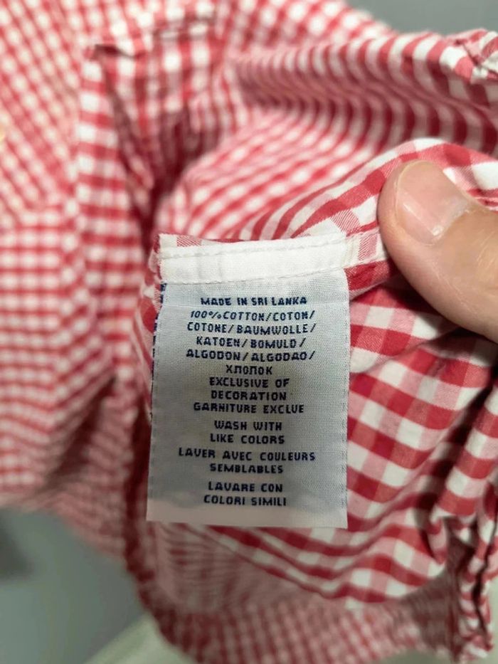Chemise vintage Ralph Lauren à carreaux rouges – Slim Fit – Taille L – Style Y2K & Old Money - photo numéro 7