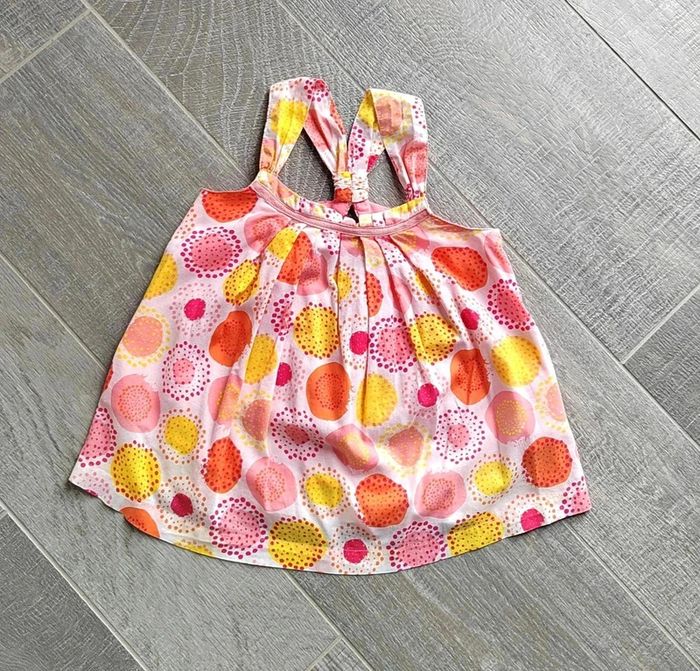 12 € Top / Blouse doublé Vertbaudet Motif fantaisie 6 ans Excellent état - photo numéro 2