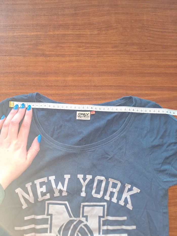 Jolie tee-shirt bleu Only - photo numéro 7