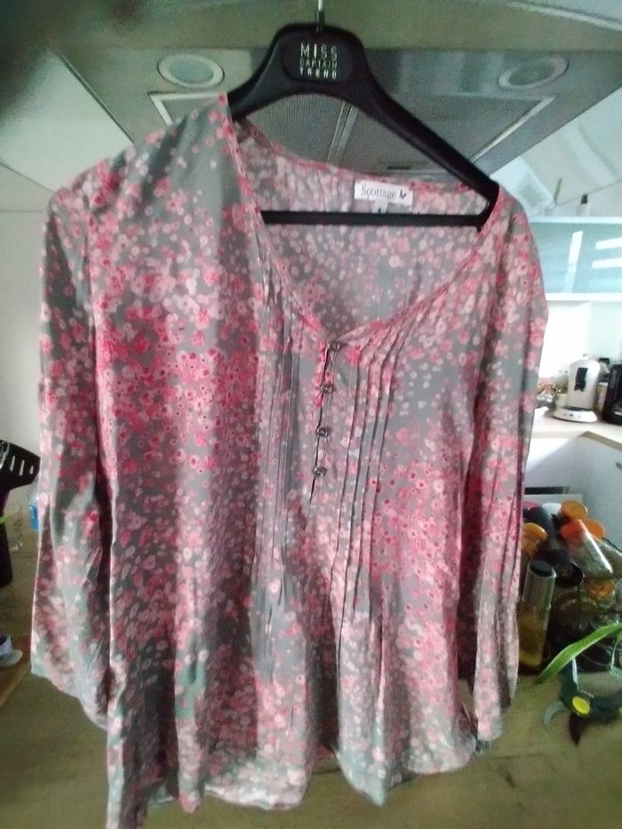 Blouse fleurie scottage
