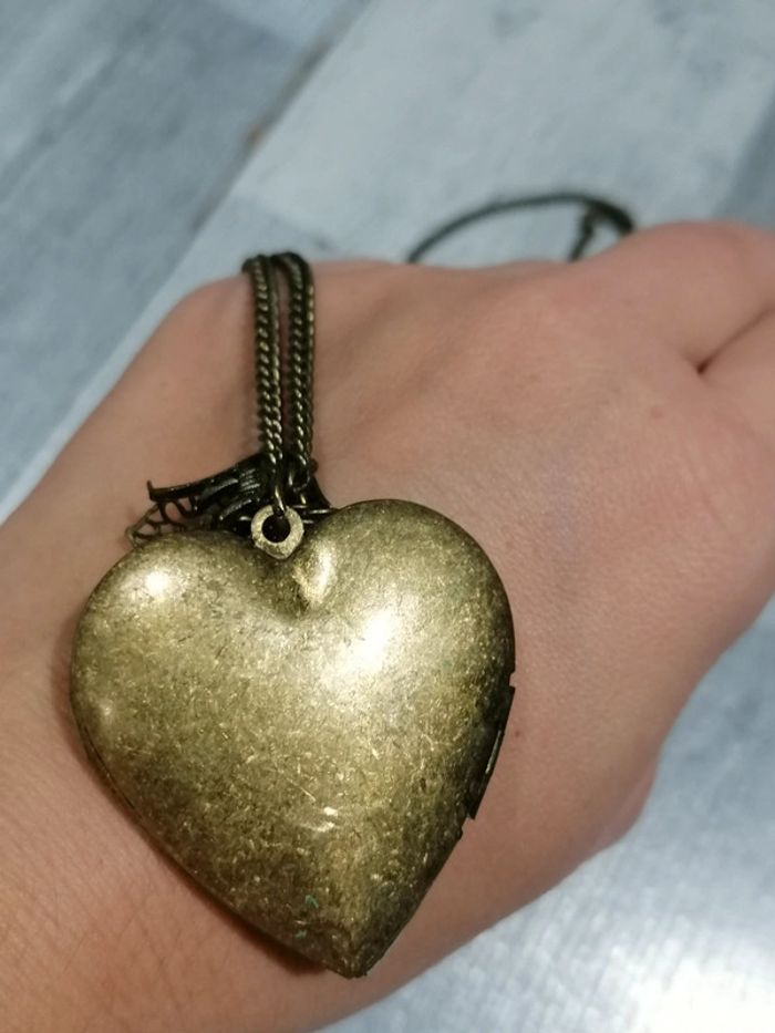 Collier sautoir cœur vintage 📿 - photo numéro 13