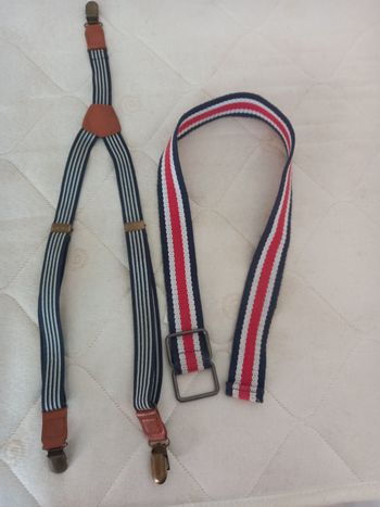 Ceinture et bretrlles garcon
