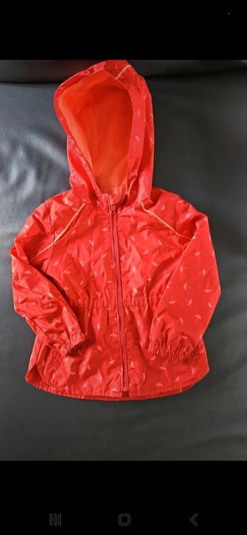 Veste coupe vent/parka fille 3 ans