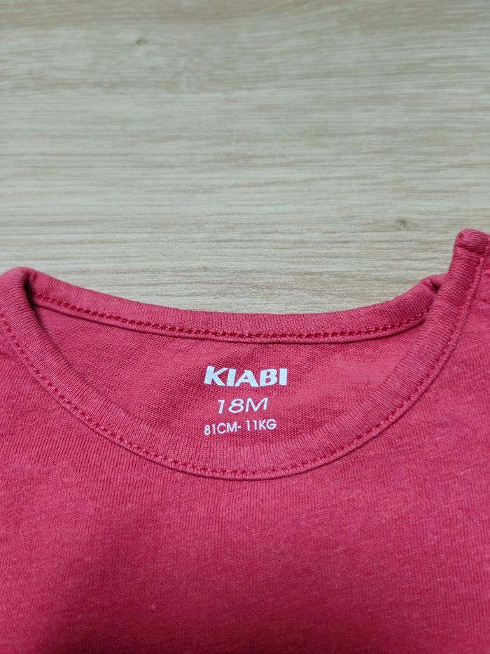 Tee-shirt manche longue pour garçon de 18 mois, kiabi en très bon état. - photo numéro 3