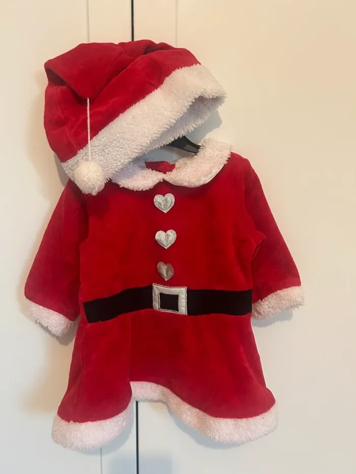 Robe + bonnet Noël