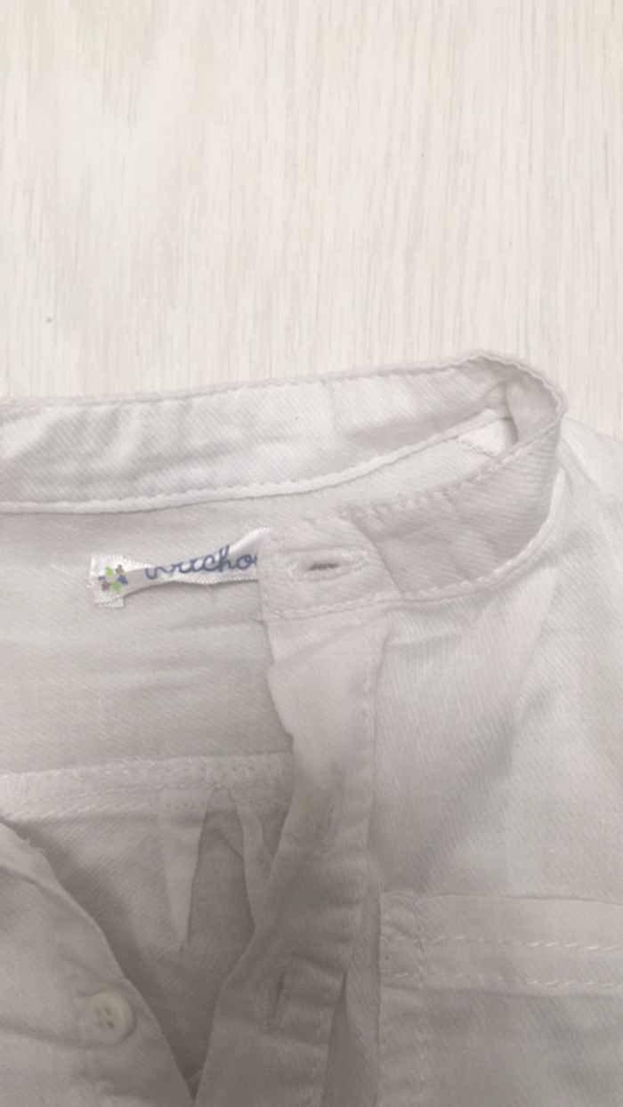 Chemise polo blanche 6 mois - photo numéro 2