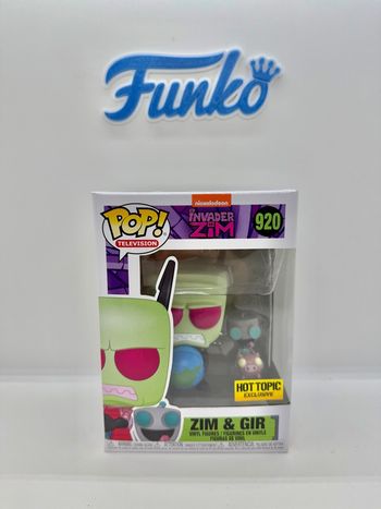Funko Pop Invader Zim & Gir 920 Hot Topic 🇺🇸