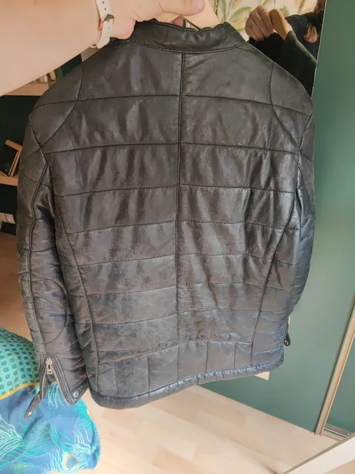 Veste en cuir Zadig et Voltaire homme taille L - photo numéro 9