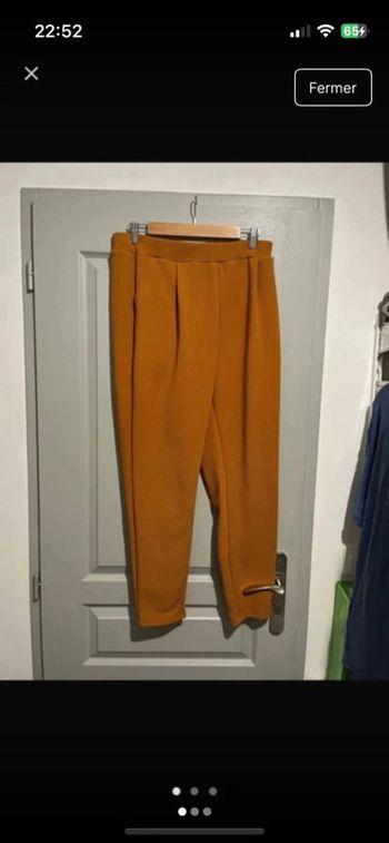 Pantalon moutarde femme