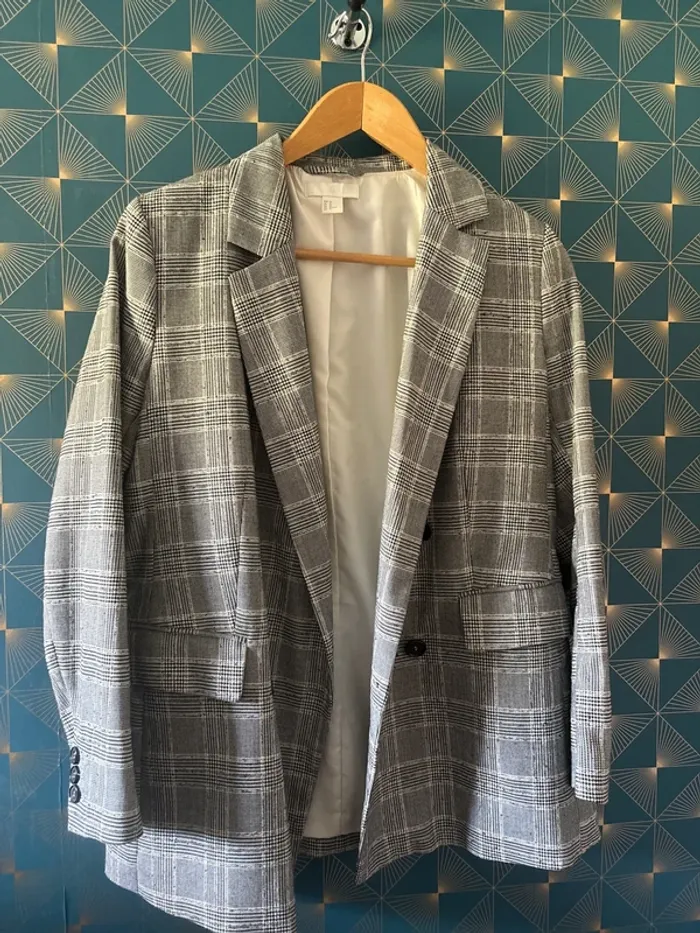 Blazer à carreaux