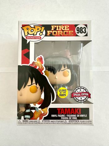 Figurine Funko Pop Tamaki gitd (glows in the dark) numéro 983 Fire Force