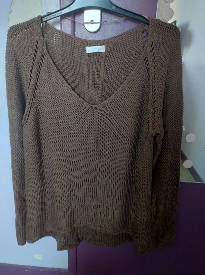 Pull Promod taille L marron