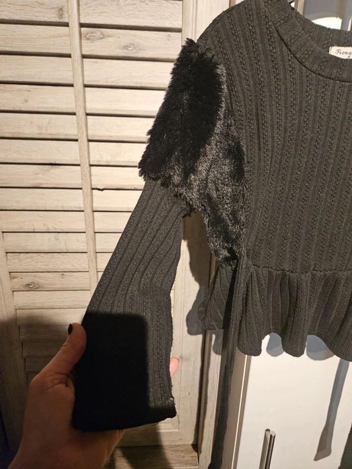 Pull fantaisie noir Fiona & Co 6 ans - photo numéro 4