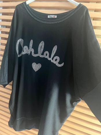 Tee shirt oversize Made in Italy strass