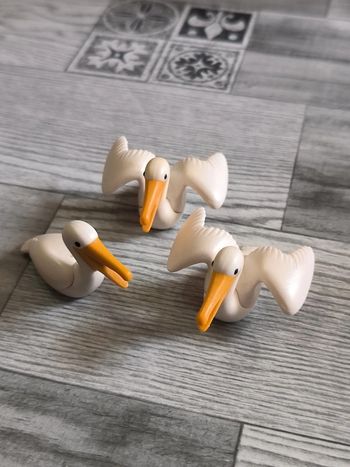 Playmobil zoo 3 pélicans oiseaux animaux