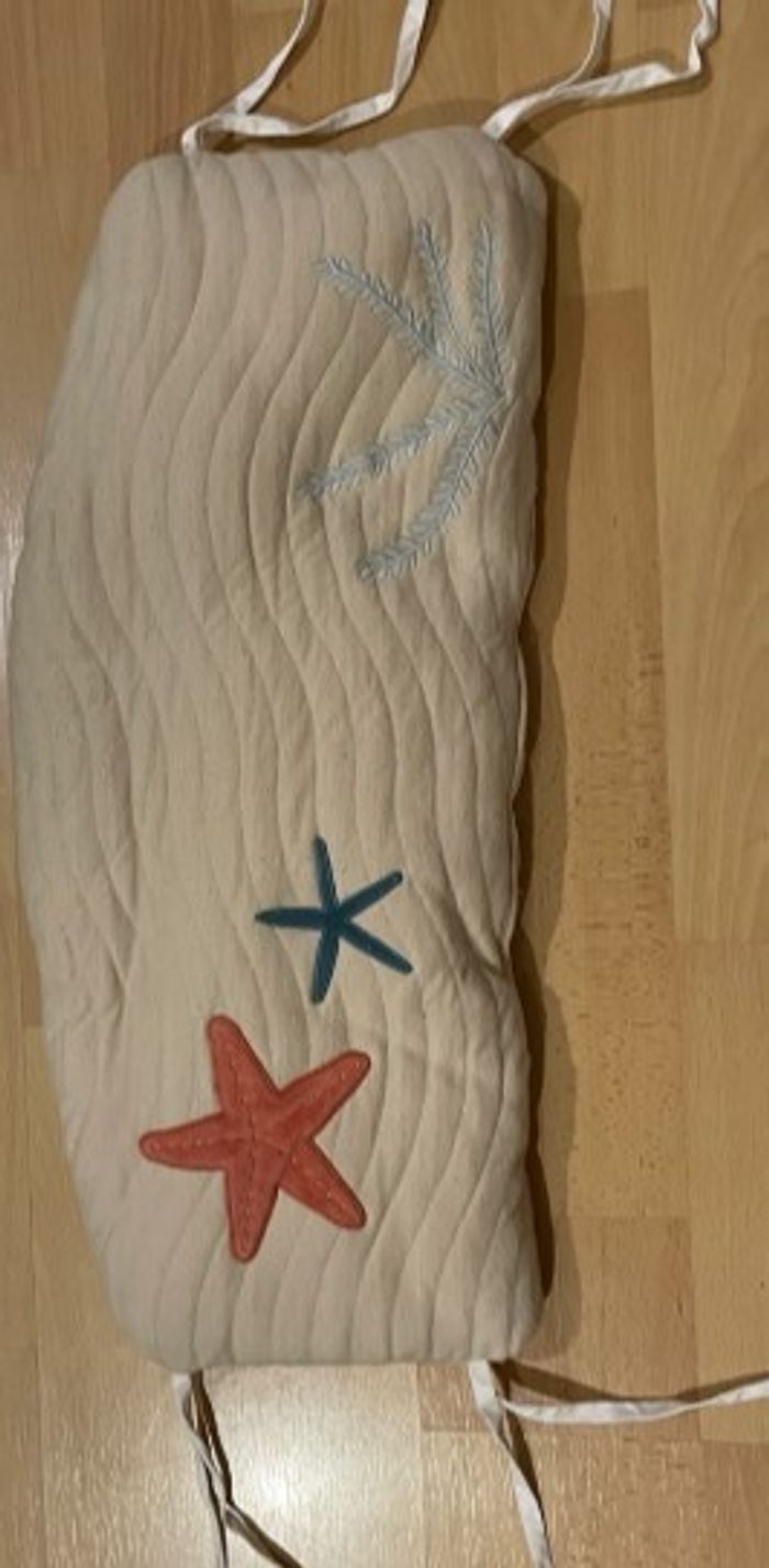 5 coussins modulable Tour de lit / Tour de parc thème Océan - photo numéro 7