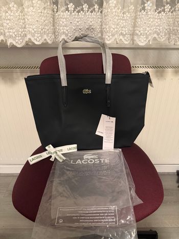 Sac Lacoste Noir Neuf